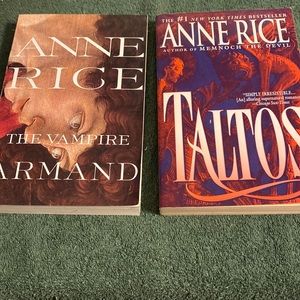 Set of two novels by Anne Rice, both in oversize paperbacks